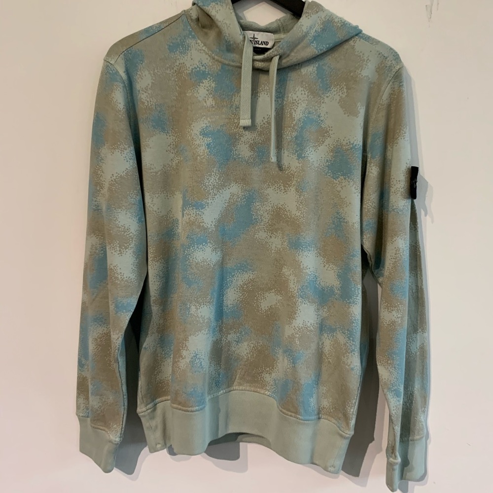 Stone Island Hooded Sweatshirt - Dove Grey Camo